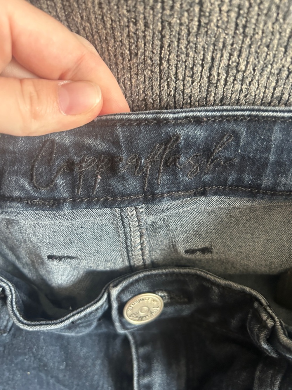 Copper Hash High Rise Skinny Jeans - Picture 2 of 4